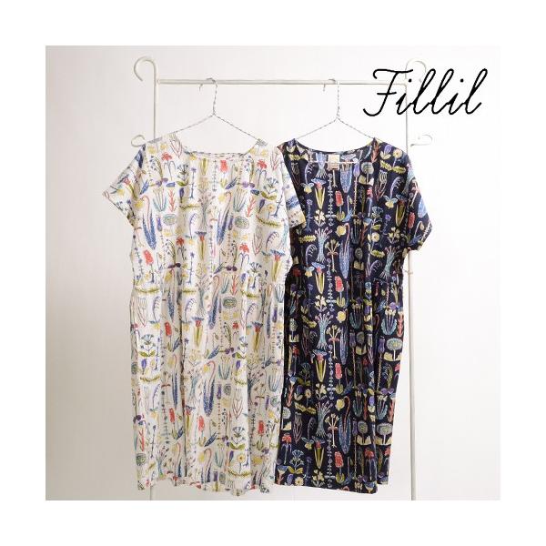 植物図鑑プリント半袖ウエスト後ろボタンワンピース Fillil フィリル 5440 レディース ナチュラル 北欧 Buyee Buyee Japanese Proxy Service Buy From Japan Bot Online