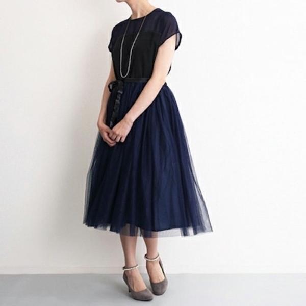 デコルテシースルー チュールスカート ワンピース Merlot Plus メルロープリュス 2404 レディース ドレス 結婚式 二次会 パーティー Buyee Buyee Japanese Proxy Service Buy From Japan Bot Online