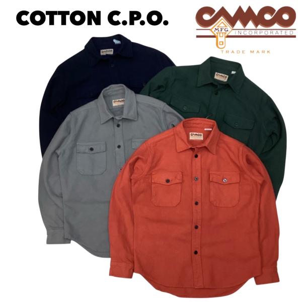 送料無料 CAMCO【カムコ】2 COTTON C.P.O コットン ツイル CPOシャツ メンズ(男性用)【smtb-m】