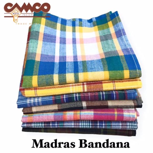 CAMCO【カムコ】2 MADRAS BANDANA マドラス バンダナ メンズ レディース (男女兼用)