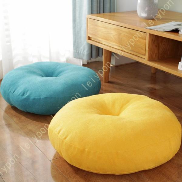 本製品は厚さ13cmで。【サイズ】42*42*13cm 47*47*13cm 55*55*13cm 62*62*13cm；座布団だけの販売で。【素材】表地：ポリエステル 中身：綿【持ち運び便利】 フロアクッションとしてはもちろん，ダイニング...