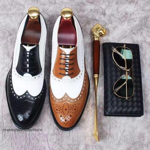 極美品 REGAL ロングノーズ ウィングチップ 牛革 レザー ビジネスシューズ No.1302 牛革 ウイングチップ ロングノーズ 6cm ヒールアップ 紐