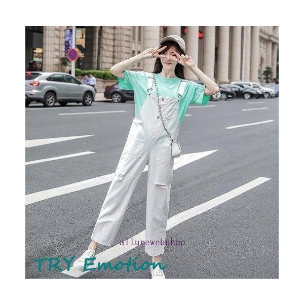 ホワイト サロペット ストレートレッグ mainichiiimonostore_yy0403-cj146