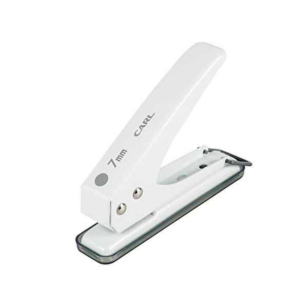 1つだけ穴をあけたい時に使用する、シンプルでスマートなデザインの1穴パンチ。ゼッケン・タグ穴・フック穴・単語帳・ギフトラッピングのタグなど、様々なシーンで活躍できます。穿孔枚数15枚穴数1穴 穴径7mm 穴奥行12mm本体サイズ/重量W26...