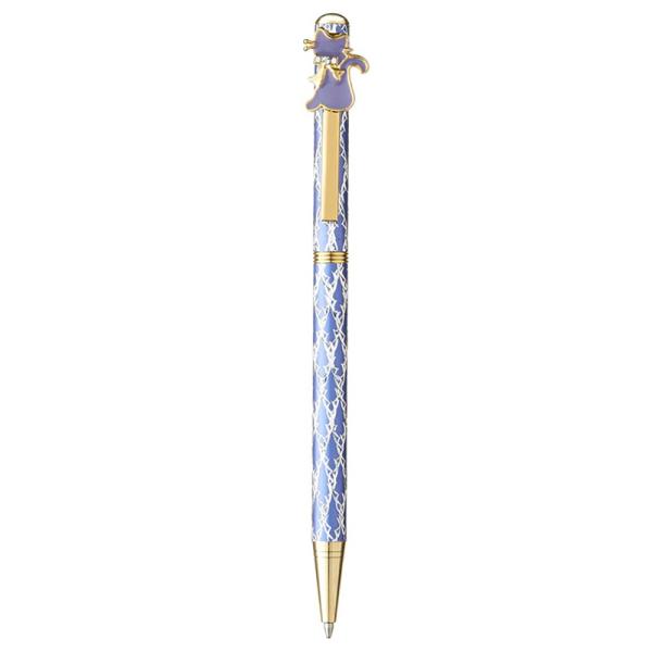 キラキラボールペン ネコ パープル / ボールペン ツイスト式 文房具 ペン キラキラ かわいい おしゃれ 高見え 輸入雑貨 プレゼント ねこ 猫 キャット 65625