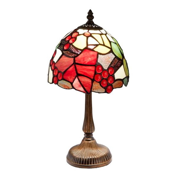 ステンドランプ ブドウS / ステンドグラス ランプ デスクランプ 照明