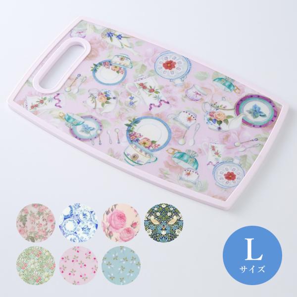 ■こちらは「Lサイズ」の商品ページです。おしゃれな総柄カッティングボード軽量かつ取っ手付きなので、収納や持ち運びにも便利です。▼サイズ幅36.5cm 奥行22.5cm 厚み0.9cm▼耐熱温度：80℃▼重量：450g▼材質ポリプロピレン▼原...