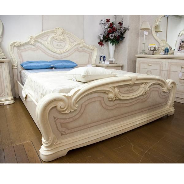 サルタレッリ ソブラナ ベッドフレーム クイーンベッド ピンク イタリア