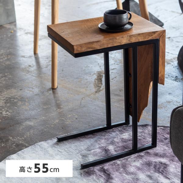 東谷 サイドテーブル ナイト おしゃれ コの字 スリム 木製 ベッド