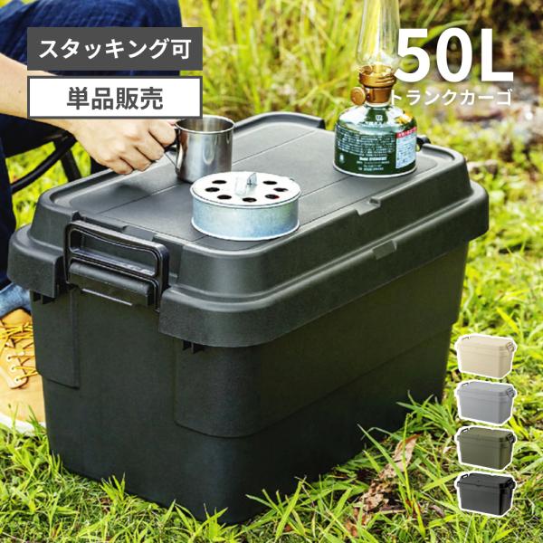 東谷 トランクカーゴ 容量50L 座れる 収納ボックス 収納ケース フタ