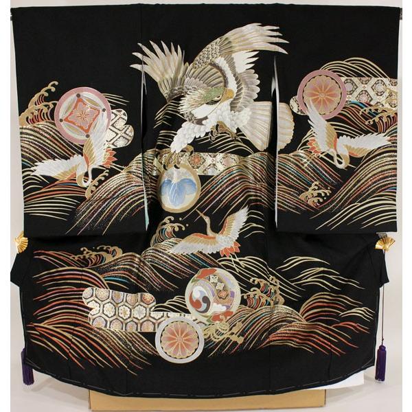 男の子お宮参り着物dabc03 鷲 黒 : 京の舞姿 - 通販 - Yahoo!ショッピング