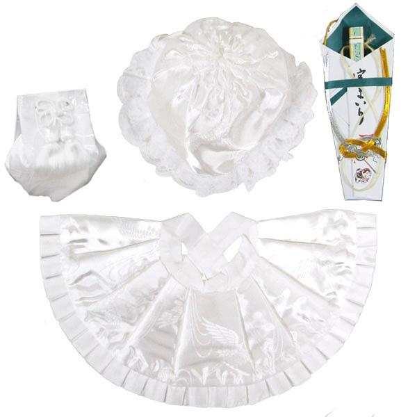 セット内容フード・よだれ掛け・お守り・扇子素材フード・よだれ掛け アセテート100％箱無しのセットです。封筒で発送いたします。フード・よだれ掛けは真っ白ではなくやわらかい白です。★扇子飾りの色味が変る場合がございます。★光の加減により写真の...