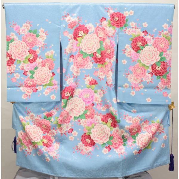 女の子お宮参り着物kos07 水色 : 京の舞姿 - 通販 - Yahoo!ショッピング