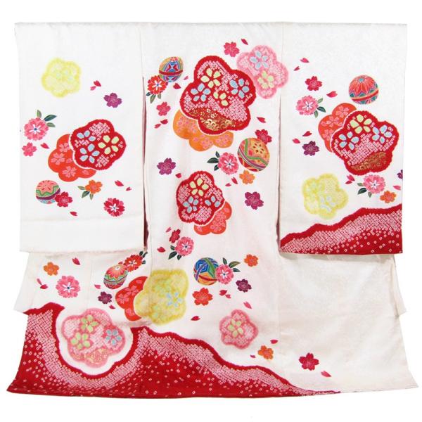 新品！お宮参り着物　女の子　白 楽天市場】お宮参り 産着 レンタル 女の子 白 着物 初着セット