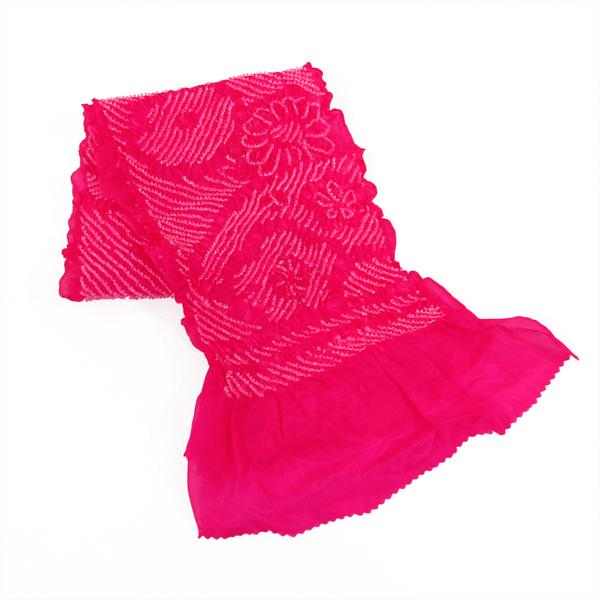 素材 正絹 100％サイズ 長さ 約95cm 幅 約15cmラメが散りばめられたピンク色の帯揚げです。★光の加減により写真の色と実際の商品の色が異なることがあります。★絞りの柄が写真と異なる場合があります。