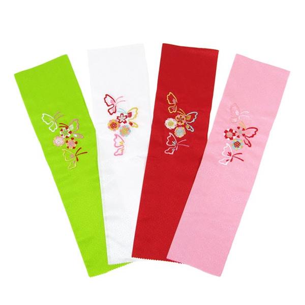 蝶＆桜柄日本製サイズ：長さ 約90cm×幅 約12cm素材生地　ポリエステル　100％刺繍糸　レーヨン　100％