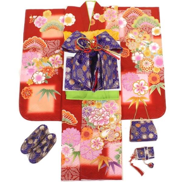 七五三 正絹着物2セット 7歳 3歳 七五三 女の子7歳着物19点セット 正絹waso01 : 京の舞姿 - 通販