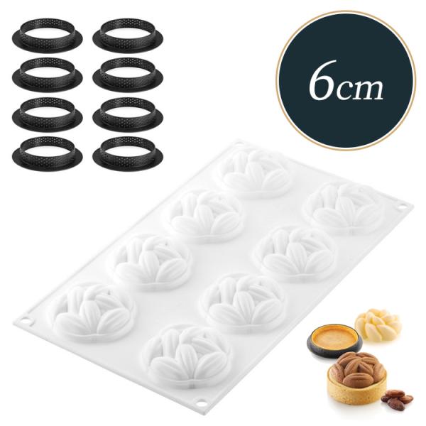 シリコマート キット タルト ココア70 シリコンゴム型 焼成可