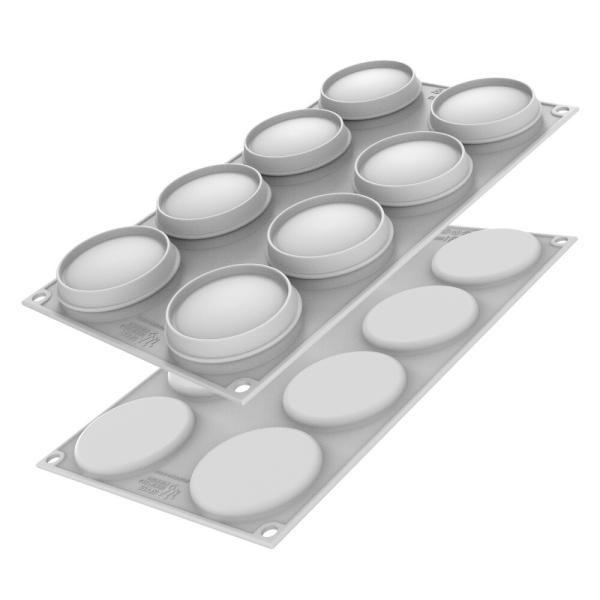シリコマート シリコンフレックス SF454W マカロン110 8個付き | 空焼き 不要 MACARON 110 Silikomart