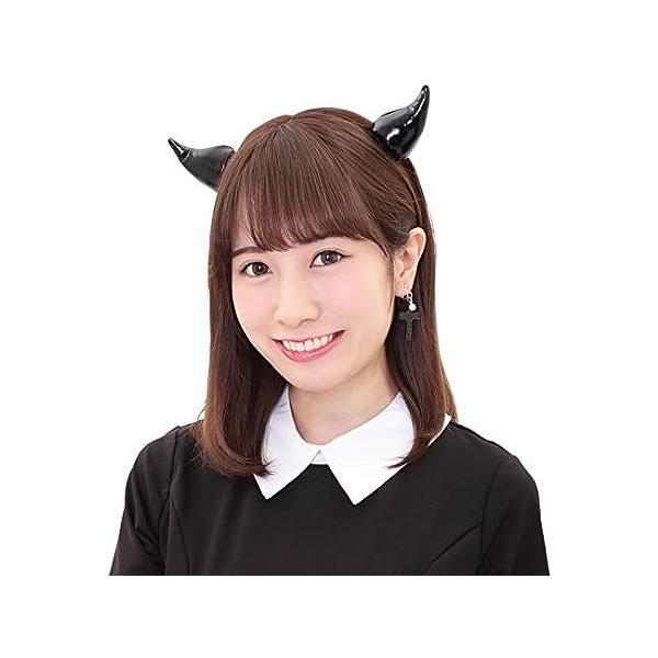 デビルピン エナメルブラック 悪魔 ツノ 簡易仮装 おそろい