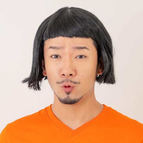 お笑いボブ2 衣装 かつら ウィッグ :4573484830020:パーティークラフト専門 メジャモ 通販 〔コスプレ パーティーグッズ〕 変身セット うちのお父さん〔代引不可〕