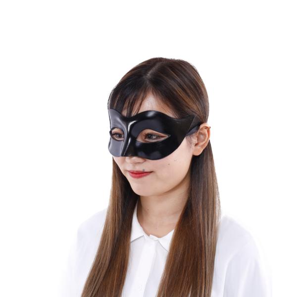 ベネチアンマスク ブラック 黒 簡易仮装 カラーバリエーション