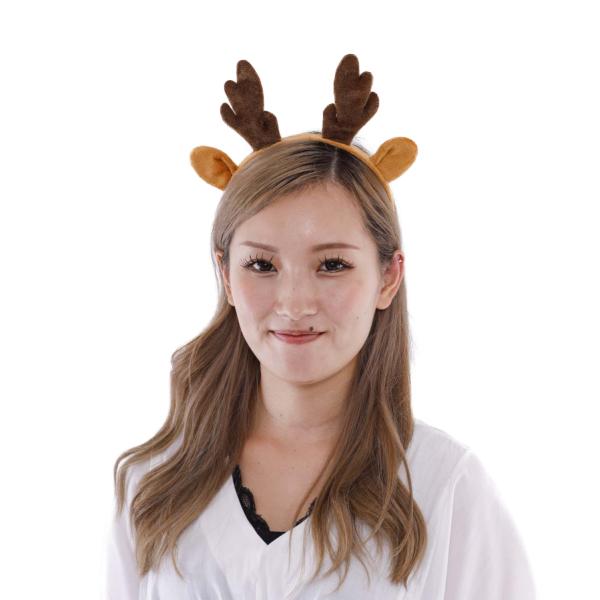 トナカイカチューシャ ブラウン 茶色 ヘアアクセサリー ヘッド
