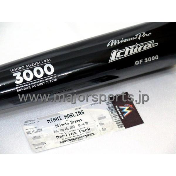 MS】イチロー2016年マーリンズ配布3000本安打記念バット限定版 MS】イチロー2016年マーリンズ配布3000本安打記念バット限定版