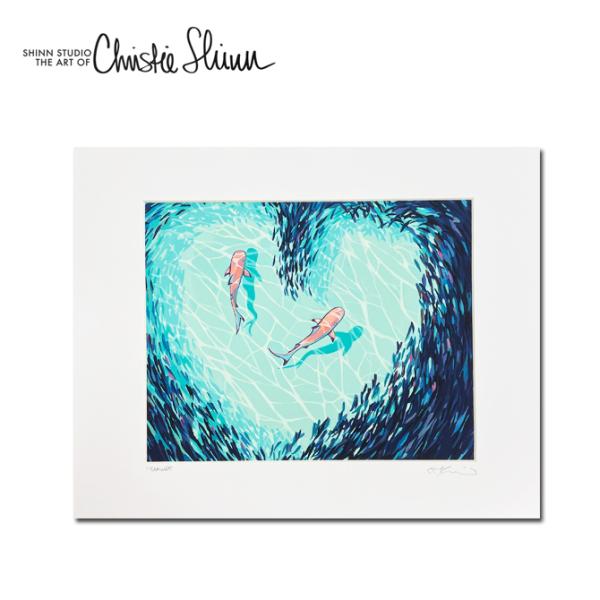 �N���X�e�B�V�� �A�[�g�v�����g�uTEAM WORK�v 28.0×35.5cm �yChristie Shinn �G�� �n���C �n���C�A�� �T�[�t�A�[�g�z