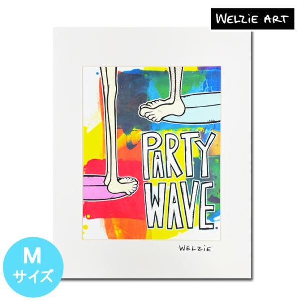 �E�F���W�[ �A�[�g�v�����g  "PARTY WAVE" 28.0×35.5cm 11×14�C���`�y�G��/�n���C/�T�[�t/���C��/�n���C�A���A�[�g/�T�[�t�A�[�g/�A�[�g�v�����g�z