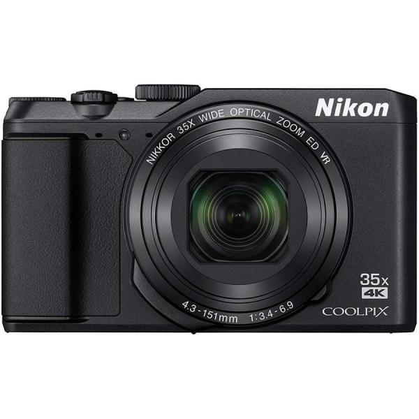 美品】Nikon Coolpix A900 ブラック ケース付き デジカメ-