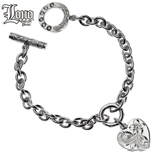 ハワイアンジュエリー LONO ロノハートブレスレット メンズ レディース