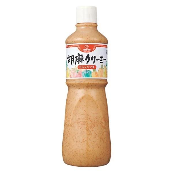 胡麻の風味が豊かなクリーミータイプの和風ドレッシング！胡麻の香ばしさが生きたコクのあるおいしさはサラダ以外のメニューに幅広くお使いいただけます。豆腐、海藻、こんにゃくなどヘルシー素材に、また揚げ物や麺類などにもよく合います。・・・・・・・・...