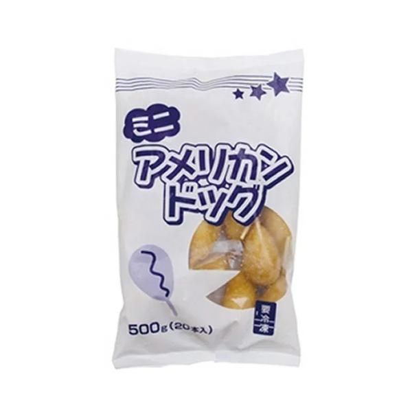 お子様のおやつ、お弁当にもピッタリのミニサイズ！！ちょっぴり甘い衣でウインナーを包んだ商品です。ケチャップとマスタードをつけてどうぞ！！５００ｗ　１本：約２５秒　３本：約６５秒６００ｗ　１本：約２０秒　３本：約６０秒油で揚げる場合：１７０℃...