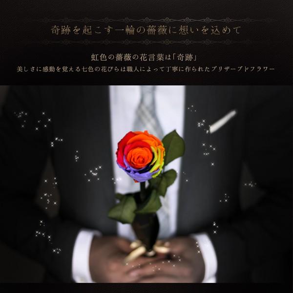 プリザーブドフラワー レインボーローズ 花 プレゼント薔薇 一輪 花言葉は奇跡 Rainbow Rose Buyee Buyee 日本の通販商品 オークションの代理入札 代理購入