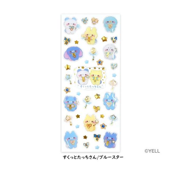 ドロップシール　 すくっとたっちさん　ブルースター　シール　デコシール　　きらきらシール　シールシート 　ドロップシール 　アクティブコーポレーション