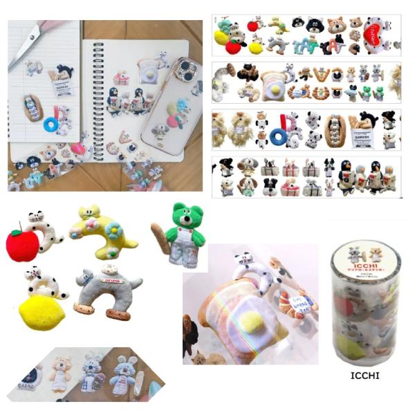 ICCHI　クリアロールステッカー　クリアロールステッカー 　 ロールシール　マスキングシール　シール 　インデックスマスキングシール