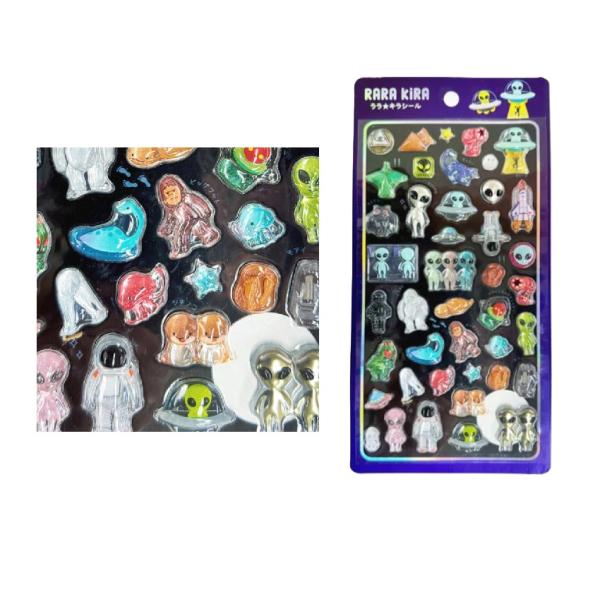 ララキラシール 　未確認生物　RARA KIRA　立体シール 　ララキラ立体シール　シール　ぷっくりシール　ドロップシール