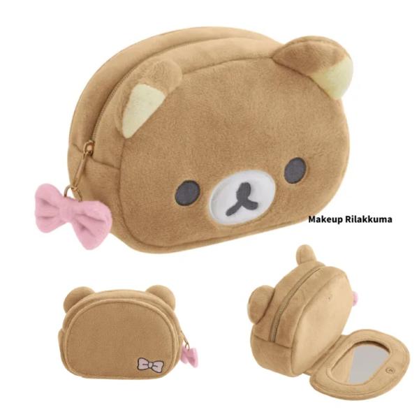 San-X（サンエックス） リラックマ ボアポーチ ミラー付きポーチ