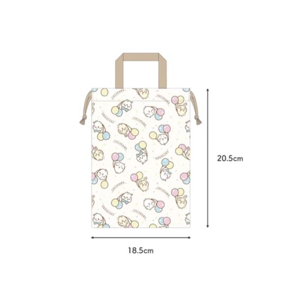 素材 ポリエステルサイズ 高さ20.5cm×幅18.5cmネームラベル付き持ち手があるのでフックにかけられます。