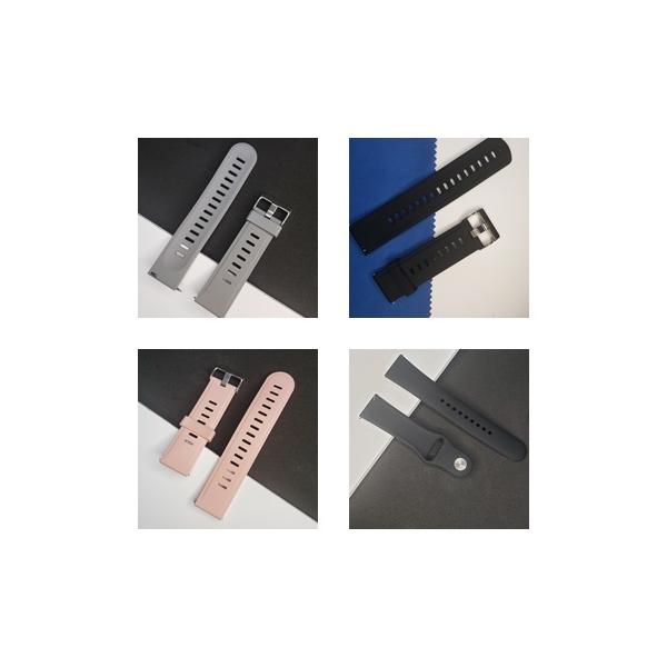 22mm　腕時計 ベルト 時計 替えベルト 替えバンド バンド シリコン 黒 白 ピンク グレー タイプ