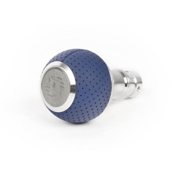 yBLACK FOREST INDUSTRIESzAudi &amp; VW@S-tronic,DSG,ATԗpVtgmu Silver/Blue Leather Vo[/u[U[