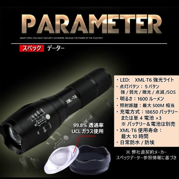 懐中電灯 led 強力 ハンディライト ハンドライト 最強 ledライト 