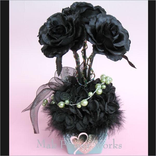 ゴシック アートフラワー 黒バラ インテリア 誕生日プレゼント フラワーギフト Ar6 Makflowerworks 通販 Yahoo ショッピング