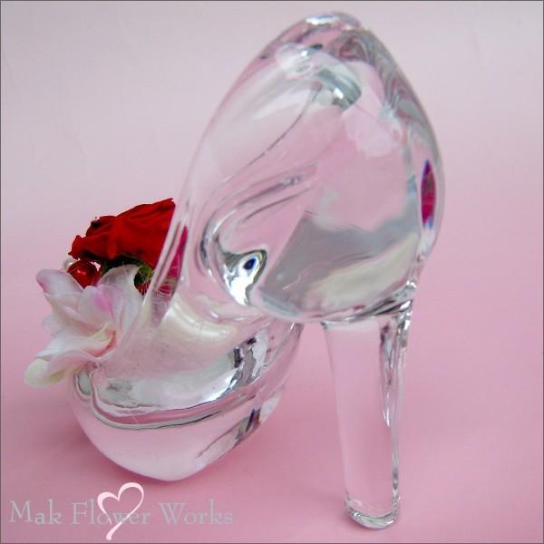 プリザーブドフラワー お誕生日御祝 記念日 ガラスの靴 ガラスのハイヒール Buyee Buyee Japanese Proxy Service Buy From Japan Bot Online