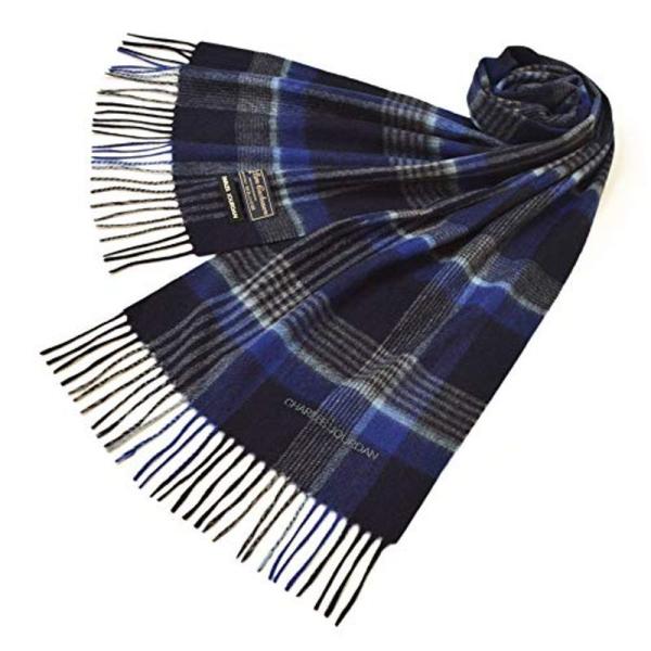 Charles Jourdan シャルルジョルダン マフラー メンズ レディース チェック柄カシミヤマフラー サイズ180cm 30cm E Clubdebeneficios Toulousehotel Com Br