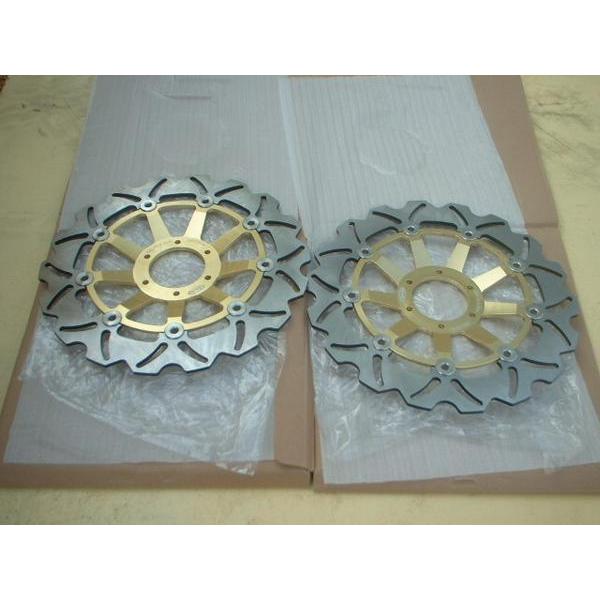 Arashi製 フロント用ウエイブディスク1004金 CBR600F VFR800