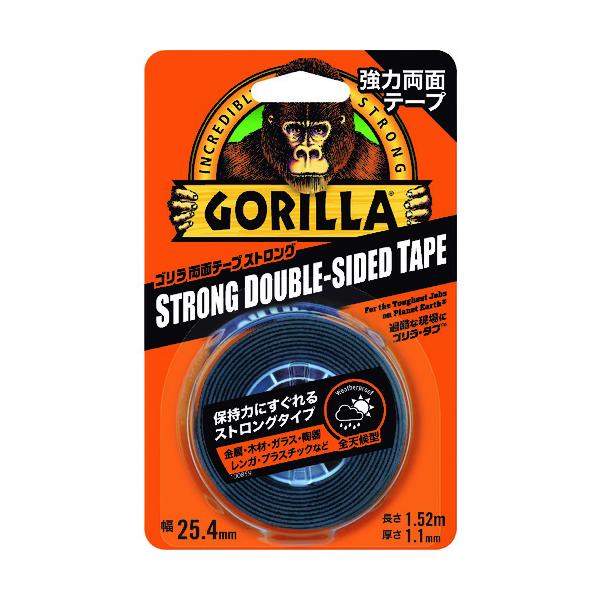 NO1779  ＫＵＲＥ　強力両面テープ　ゴリラ両面テープ　ストロング　２５．４ｍｍ×１．５２ｍ×厚さ１．１ｍｍ　NO1779   JAN：4972444017790