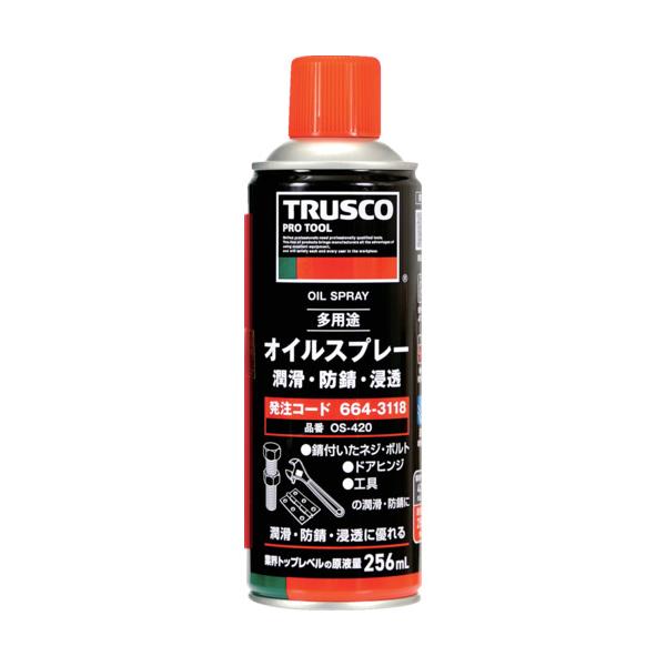 30本おまとめ価格　OS-420　ＴＲＵＳＣＯ　オイルスプレー　潤滑・防錆・浸透　４２０ｍｌ　JAN：4550414311088