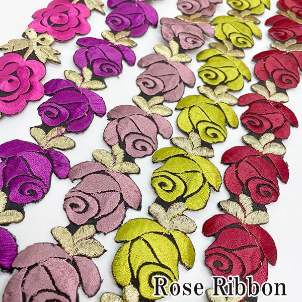 3 5cm幅 厚手 裏地付き薔薇刺繍リボン ローズモチーフ バラ柄刺繍テープチロリアンテープ フラワー刺しゅうブレード 輸入リボン作りインテリア雑貨 Nd91 Makiras 通販 Yahoo ショッピング